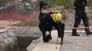 Offutt Fire Department Open Trench Training