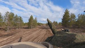 M1A2 SEPV3 Abrams Main Battle Tank Loader POV B-Roll