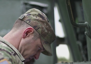 405th Army Field Support Brigade issues HIMARS to 1-182nd Field Artillery Regiment