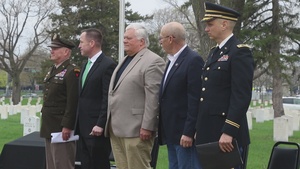 34 Red Bull Infantry Division Monument Dedication at Fort Snelling