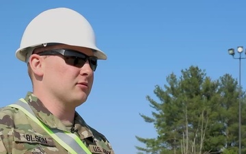 527 MCT Commander 1st Lt. Matthew Olson discusses the role and function of a movement control team