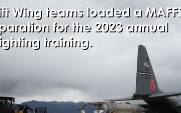 Modular Airborne Firefighting System Unit Uploaded to C-130H Aircraft