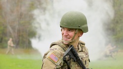 Pfc. Max Walls competes in 2023 Region IV ARNG Best Warrior Competition