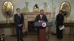 Secretary of State Antony J. Blinken hosts and delivers remarks at a reception to celebrate Eid Al-Fitr at Blair House
