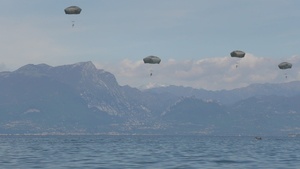 B-Roll Lake Garda Water Jump