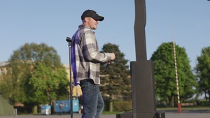 (B-Roll) SSG Aaron Waters Performs in Powidz