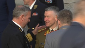 Family portrait at the meeting of the Military Committee at the level of Chiefs of Defence (BROLL)