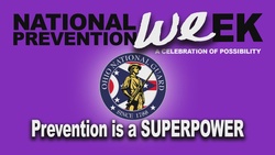Ohio National Guard National Prevention Week logo animation