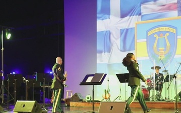 B-Roll from USAREUR - AFBAND and Greek Military Music from 4th Army Corp performing at Opera House in Komotini, Greece.