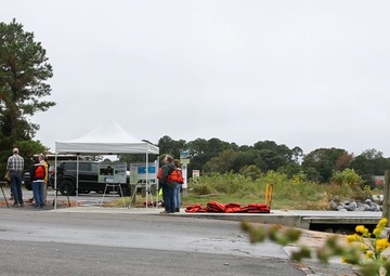 USACE, Sen. DeSteph and Broad Bay Civic League Survey Artificial Oyster Reef Sites Together