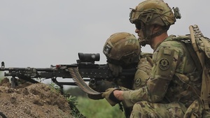 [B-Roll] 2nd Cavalry Regiment Storms Griffin Shock 23 with a Live Fire Exercise