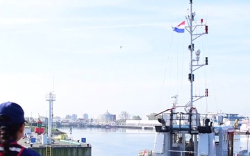 USCGC Eagle arrives in Den Helder, the Netherlands