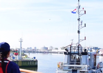 USCGC Eagle arrives in Den Helder, the Netherlands