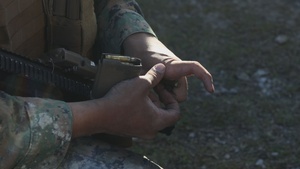 U.S. Marines conduct a force-on-force training exercise during Mission Rehearsal Exercise 1-23 (B-Roll)