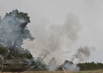 [B-Roll] eFP Battle Group Poland Ignites Day 4 of Griffin Shock 23 with Explosive Multinational Maneuvers