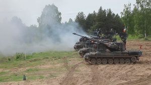 [B-Roll] eFP Battle Group Poland Ignites Day 4 of Griffin Shock 23 with Explosive Multinational Maneuvers