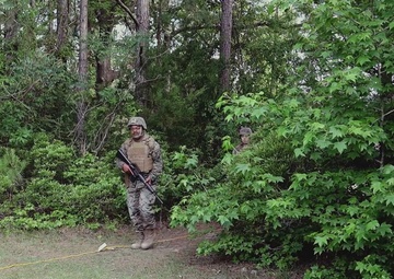 U.S. Navy Sailors Conduct a Tactical Casualty Care Tier Three Instructor Test