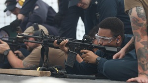 USS Milius (DDG 69) Conducts M4 Carbine LIve-Fire Exercise