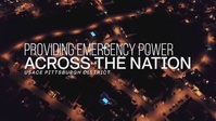Pittsburgh provides temporary emergency power to the nation during crisis