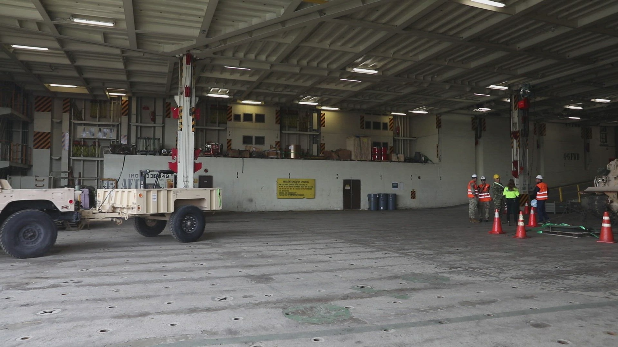260th Transportation Detachment and Greek Cargo Specialist, unload vehicles and equipment from the Arc Integrity as a part of Saber Guardian for Defender 23, at the port in Alexandroupoli, Greece. DEFENDER 23 is a U.S. Army Europe and Africa led exercise focused on the strategic deployment of continental United States-based forces, employment of Army Prepositioned Stocks, and interoperability with Allies and partners. Taking place from 22 April to 23 June, DEFENDER 23 demonstrates USAREUR-AF’s ability to aggregate U.S.-based combat power quickly in Eastern Europe, increase lethality of the NATO Alliance through long-distance fires, build unit readiness in a complex joint, multi-national environment, and leverage host nation capabilities to increase USAREUR-AF’s operational reach. DEFENDER 23 includes more than 7,000 U.S. and 17,000 multi-national service members from more than 20 nations who will participate including, but not limited to: Estonia, France, Germany, Greece, Italy, Latvia, Poland, Portugal, Romania, Spain, United Kingdom and the United States.

Virin: 230518-A-HK778-1001
Title: Soldiers from the 260th Transportation Detachment( Movement Control) assist with the unloading of vehicles and equipment as apart of Defender 23
Producer: Spc. Daria C. Jackson
Product: Video Package
Run Time: 00;01;31;15
SB1: Mr. Andre Cameron - 00;00;12;13
SB2: Mr. Theofanis Skepetaris - 00;00;42;20
SB3:  Mr. Theofanis Skepetaris- 00;01;26;00
Unit: 260th Movement Control 
Submitting Unit: 319th MPAD
Location: The port of Alexandroupoli, Greece
