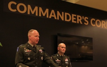 Maj. Gen. Gibson and Command Sgt. Maj. Hart, Commander's Corner LANPAC 2023