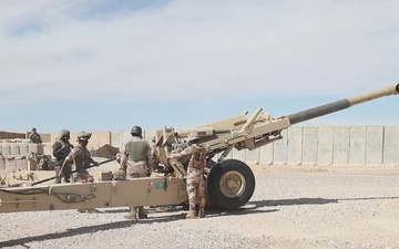 Iraqi Security Forces and Coalition Forces Conduct Artillery Live Fire Exercise in Iraq
