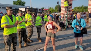 Post-race interview with 2023 Marine Corps Historic Half 1st place female runner