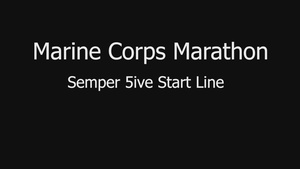 Marine Corps Marathon Historic Half: Semper 5ive Start Line