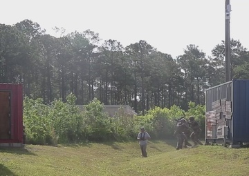 B-Roll: Outdoor Infantry Immersion Trainer on MCB Camp Lejeune