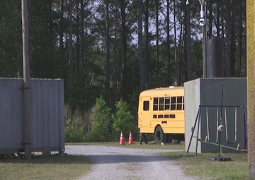 B-Roll: Outdoor Infantry Immersion Trainer on MCB Camp Lejeune