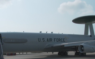 First E-3 Sentry AWACS to Perform Training Mission at Tinker AFB in 1977 Departs for Retirement