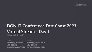 DON IT East Conference 2023 - Cyber Ready
