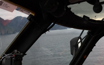 MH-60T Jayhawk Cockpit operations near Cordova, Alaska