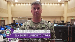 Defense Logistics Agency Liaison, to the Joint Task Force-Red Hill explains the role his organization plays in safely and expeditiously defueling the Red Hill Bulk Fuel Storage Facility