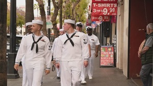 Sailors explore Hollywood during Los Angeles Fleet Week
