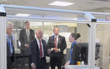 B-ROLL: DHS Secretary visits Dulles International Airport to See New TSA Screening Technology