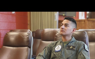 U.S. Marine from Chicago flies in jet as an incentive for reenlisting