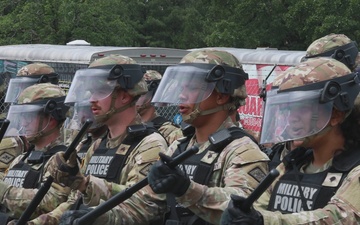 216th MPs Participate In Riot Control Exercise