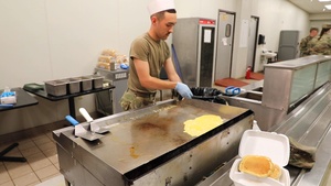 Making Tasty Razorback Brigade Omelets At Fort Chaffee