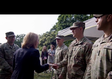 Deputy Secretary of Defense Hicks Visits Arlington National Cemetery to Participate in &quot;Flags In&quot;