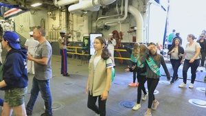 Fleet Week 2023 Girl Scout Tour of USS Wasp B-Roll