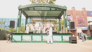 Navy Band Southwest performs in Downtown Disney