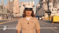 Cpl. Nyleen Martin Sings "God Bless America"