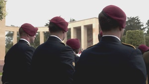 B-Roll Package: Sky Soldiers Participate In Memorial Day Ceremony in Normandy, France