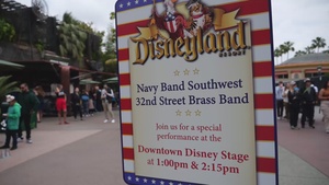 Navy Band Southwest performs in Downtown Disney