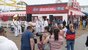 Navy Band Southwest performs at Santa Monica Pier