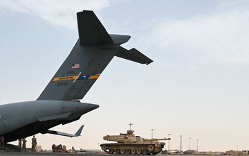 M1A2 Abrams rolling in for Exercise Iron Union 19