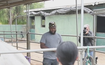 Sailors visit Warrior Road Ranch