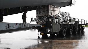 C-17 brings relief to Andersen AFB after Typhon Mawar