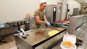Making Tasty Razorback Brigade Omelets At Fort Chaffee